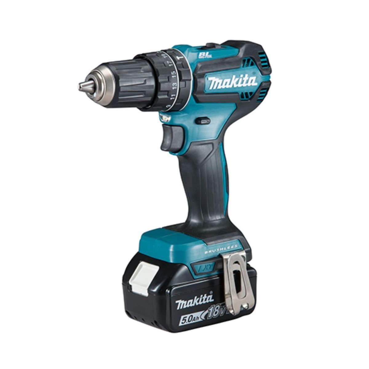 MAKITA - Taladro Percutor 1/2 18V BL + 2 Bat 3Ah DHP485F002 Makita