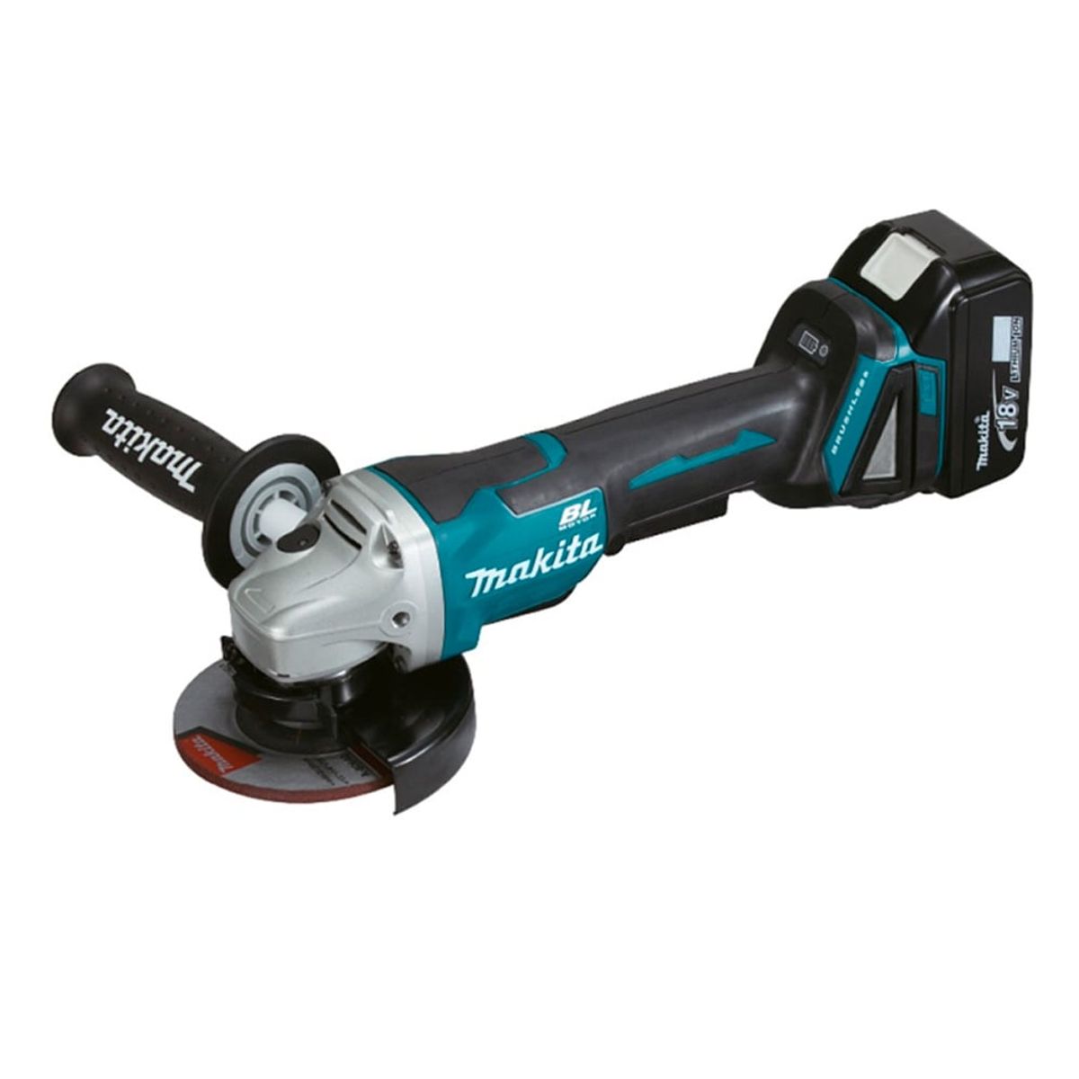 MAKITA - Esmeril Angular 45 18V BL XPT + 2 Bat 5AH DGA458RTE Makita