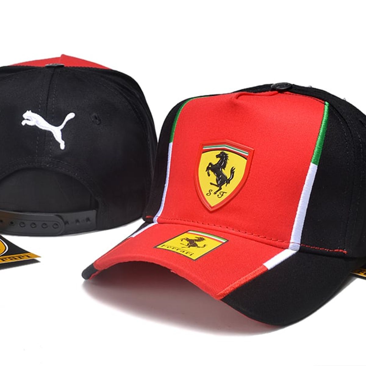 GENERICO - Gorra Ferrari Formula 1 Original Nueva Charles Lecrerc F1 Rojo