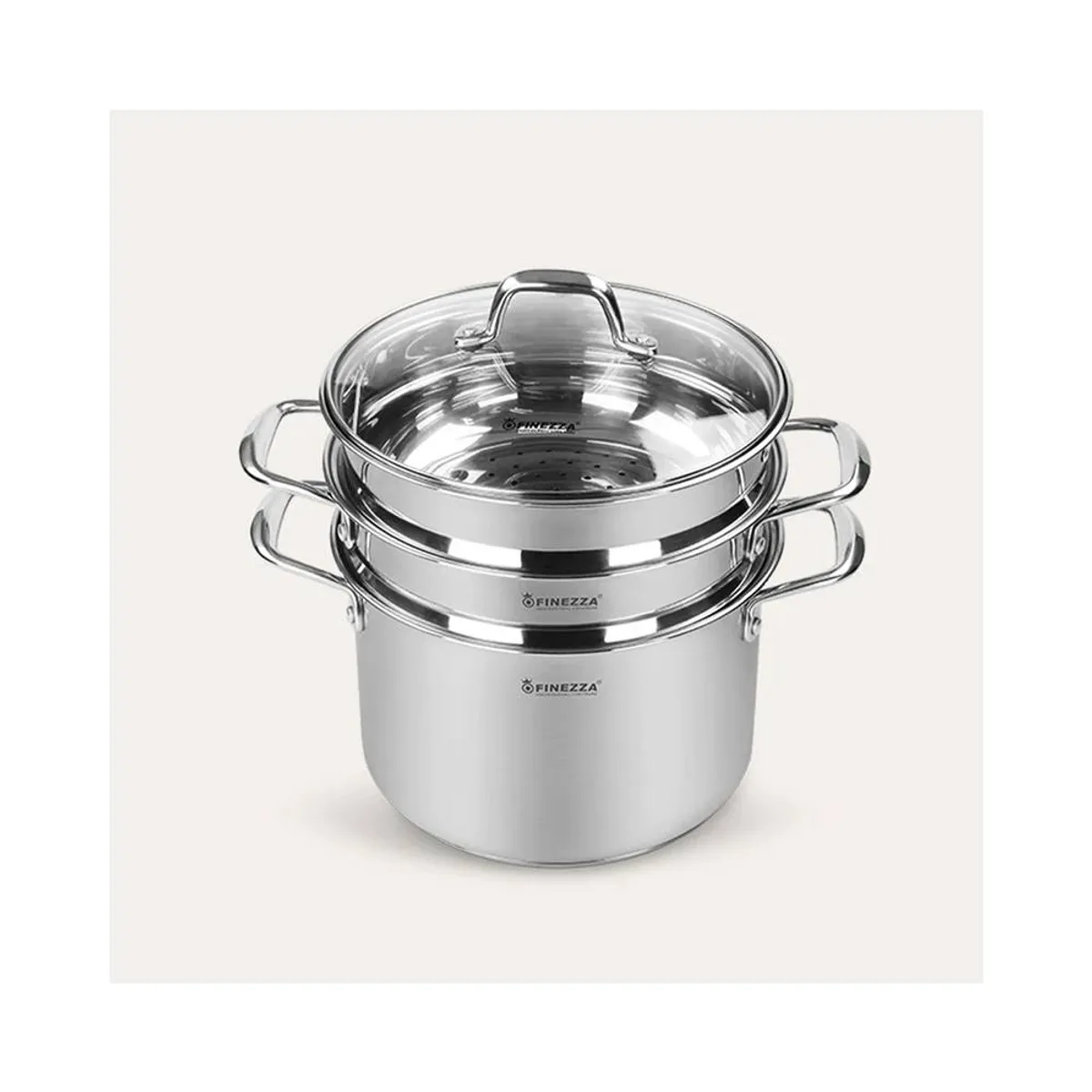 FINEZZA - Espaguetera de Acero de 4 pzas. (FZ-0062SP) FINEZZA