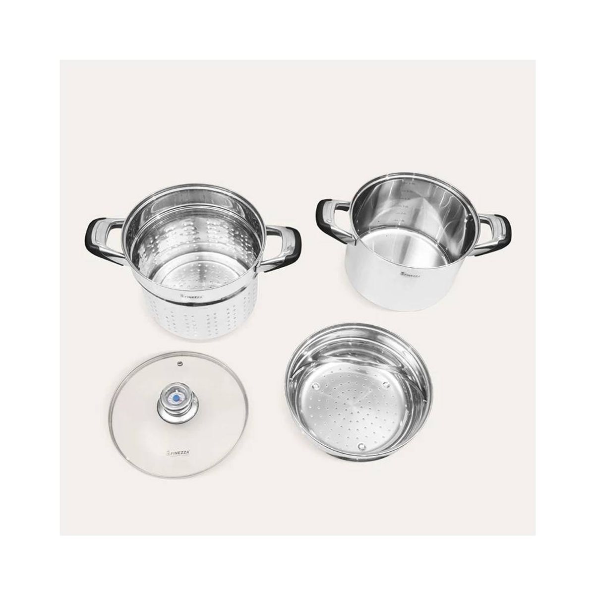 FINEZZA - Espaguetera de acero inoxidable de 6L FZ-0062SP4