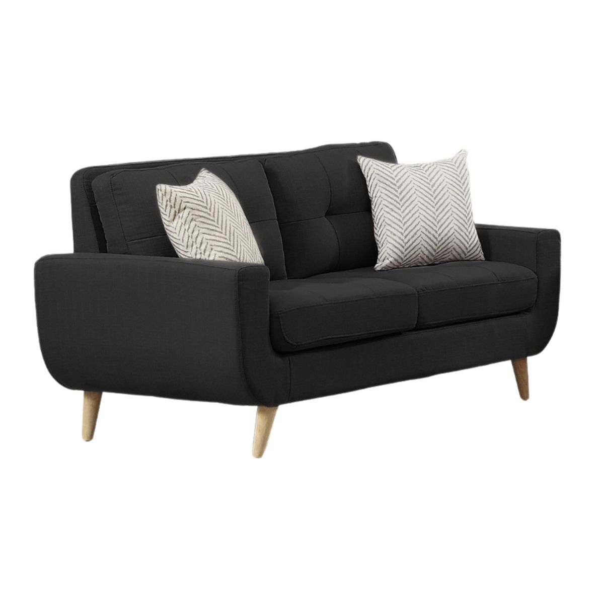 GENERICO - Sofá 2 Cuerpos Berlin - Negro