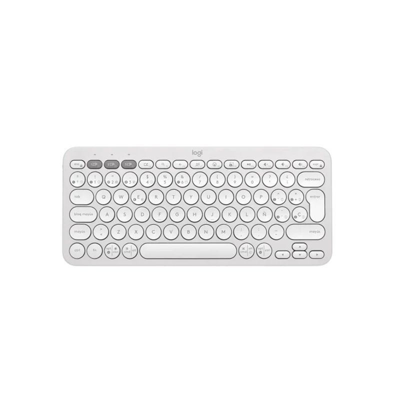 LOGITECH - Teclado Logitech Bluetooth Multidispositivo Pebble Keys 2 K380s Blanco