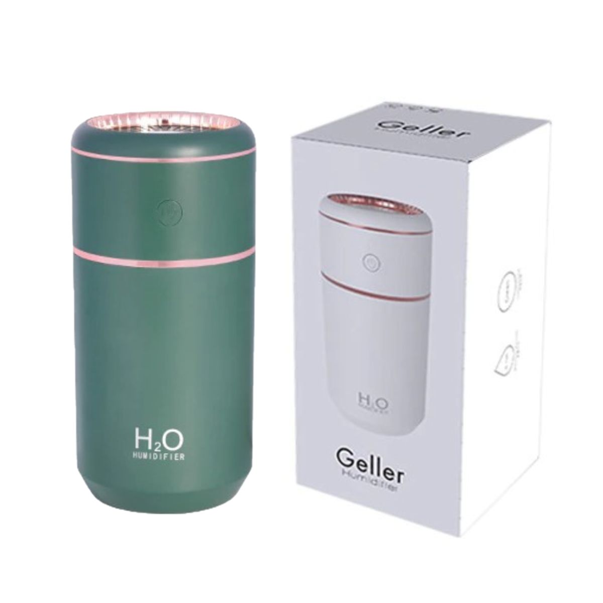 GENERICO - Humidificador Difusor Geller con luces Led - 350ml