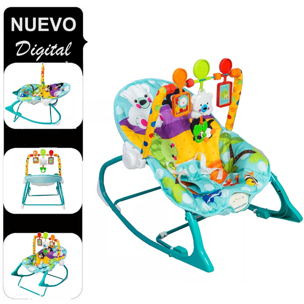 MULTITOP - Silla Mecedora con Vibrador ROCKER Musical y Toys PINGUINO