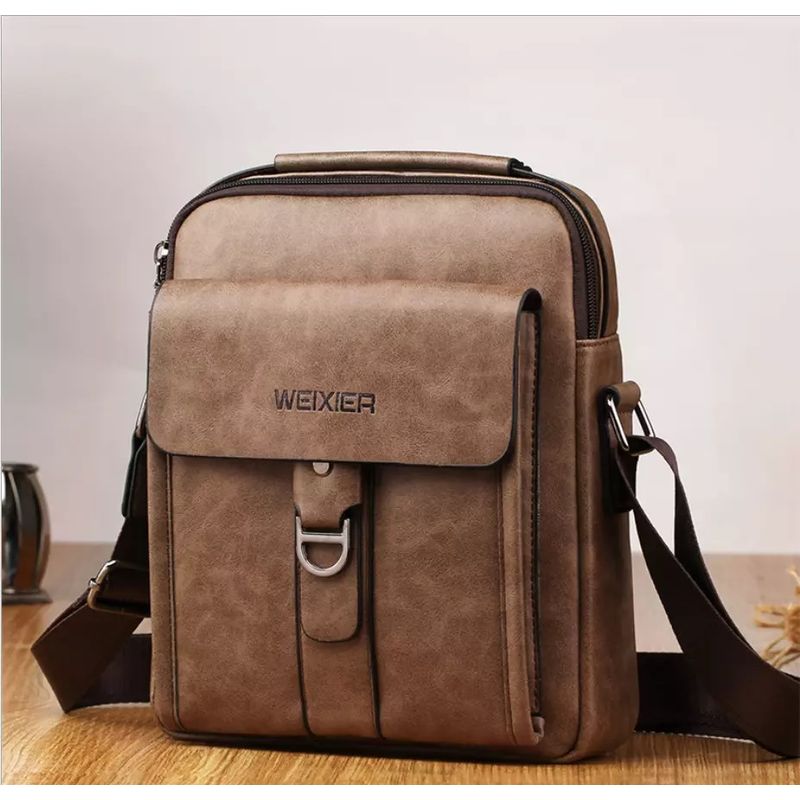 GENERICO - Makeway - Morral Bolso Hombre cuero PU