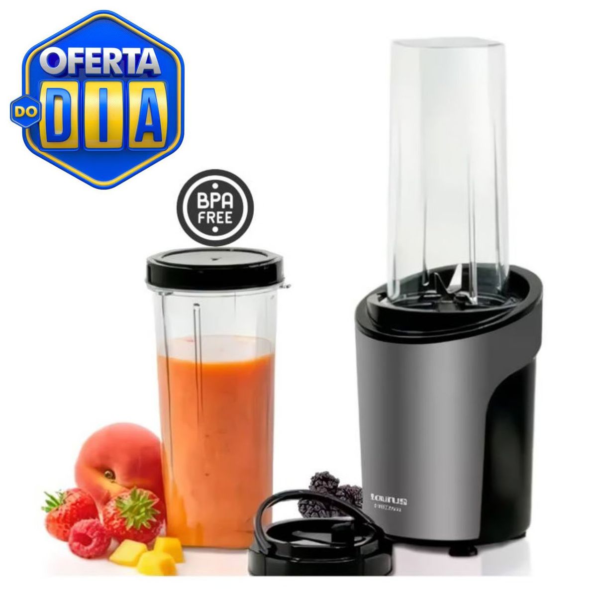 TAURUS - Mini licuadora TAURUS 600 ML SHAKE AWAY con 2 vasos
