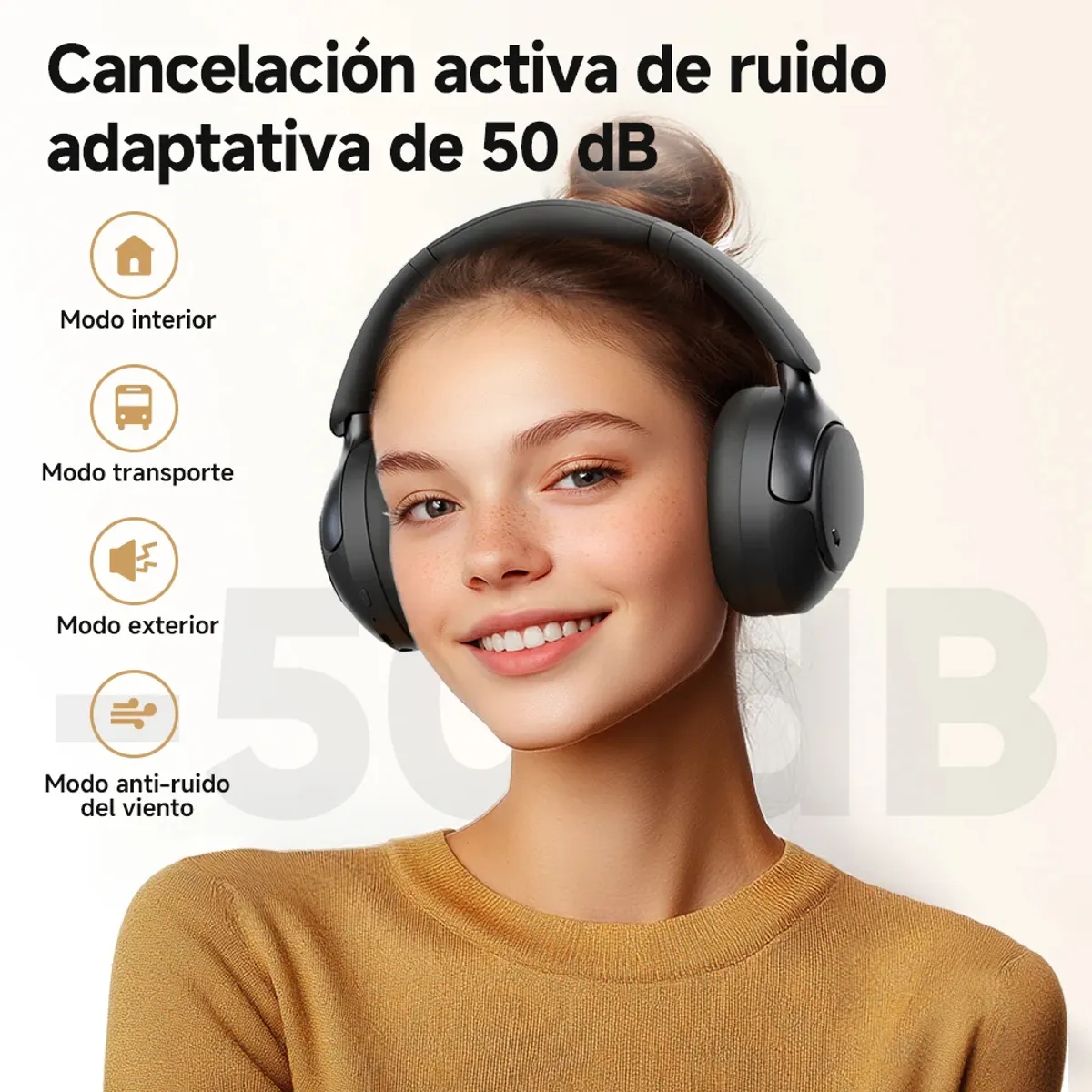 QCY - QCY - Auriculares Bluetooth H3 Pro con ANC - Negro
