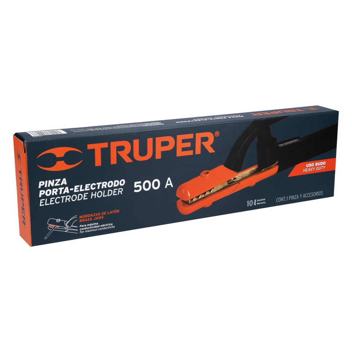 TRUPER - Pinza porta electrodo de 500 A, Truper