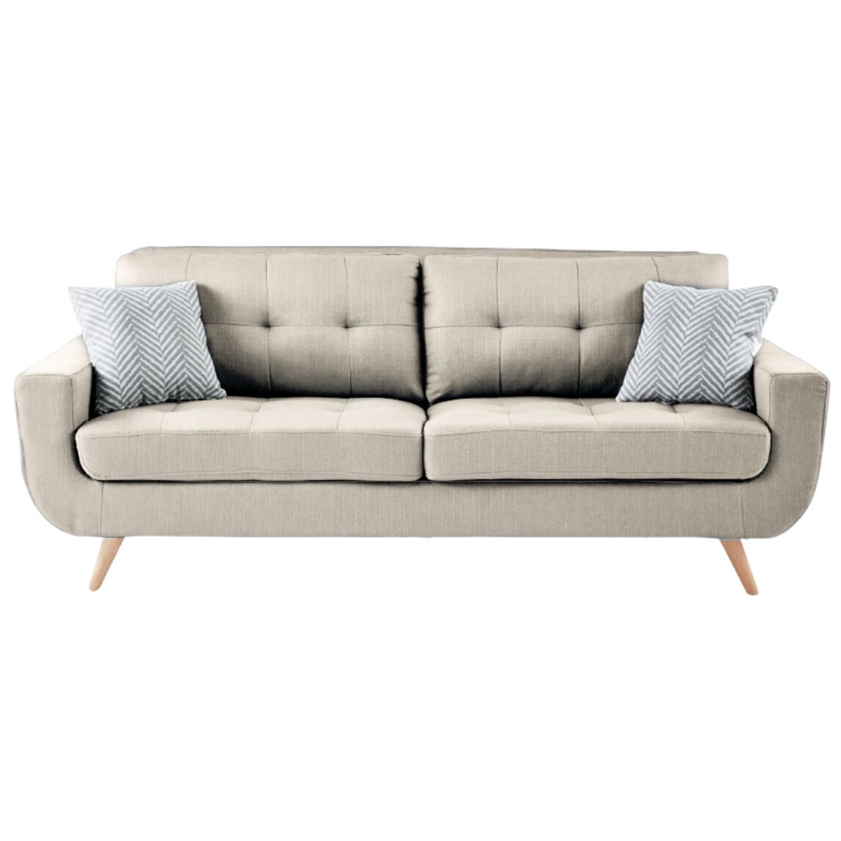 GENERICO - Sofá 3 Cuerpos Berlin - Blanco