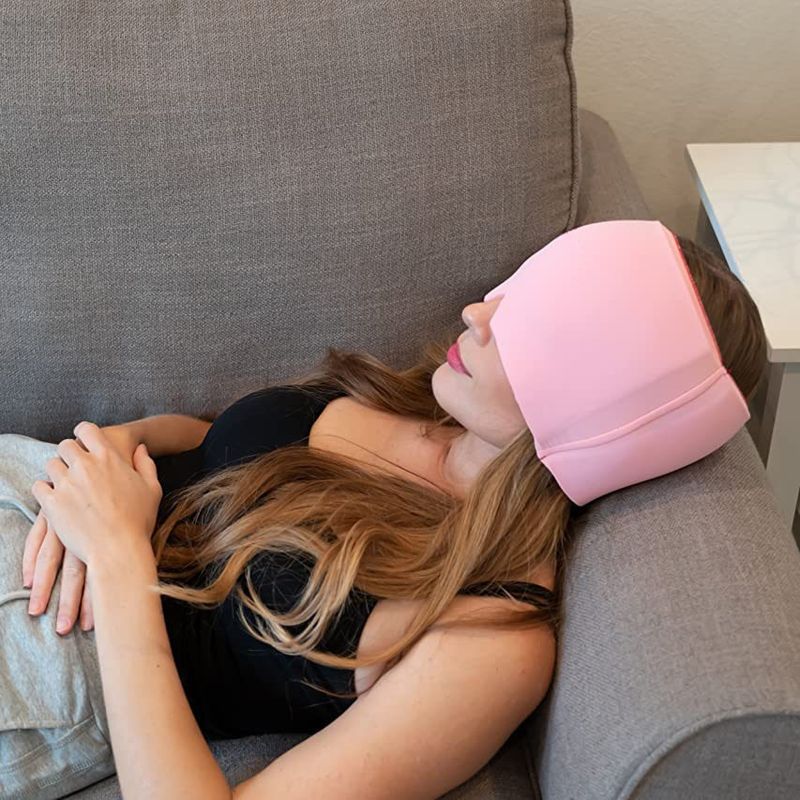 KAST PE - Gorro Gel Rosado para Dolor de Cabeza y Migraña - Frio Caliente