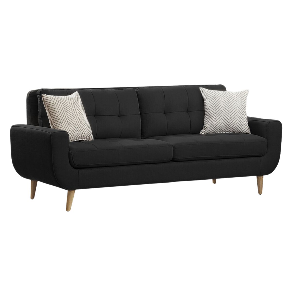 GENERICO - Sofá 3 Cuerpos Berlin - Negro