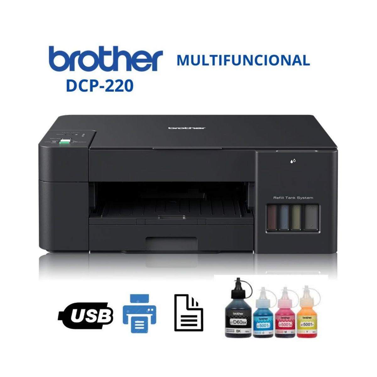 BROTHER - Impresora Multifuncional Brother DCP-T220