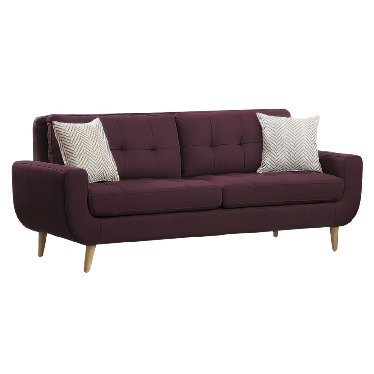 GENERICO - Sofá 3 Cuerpos Berlin - Vino