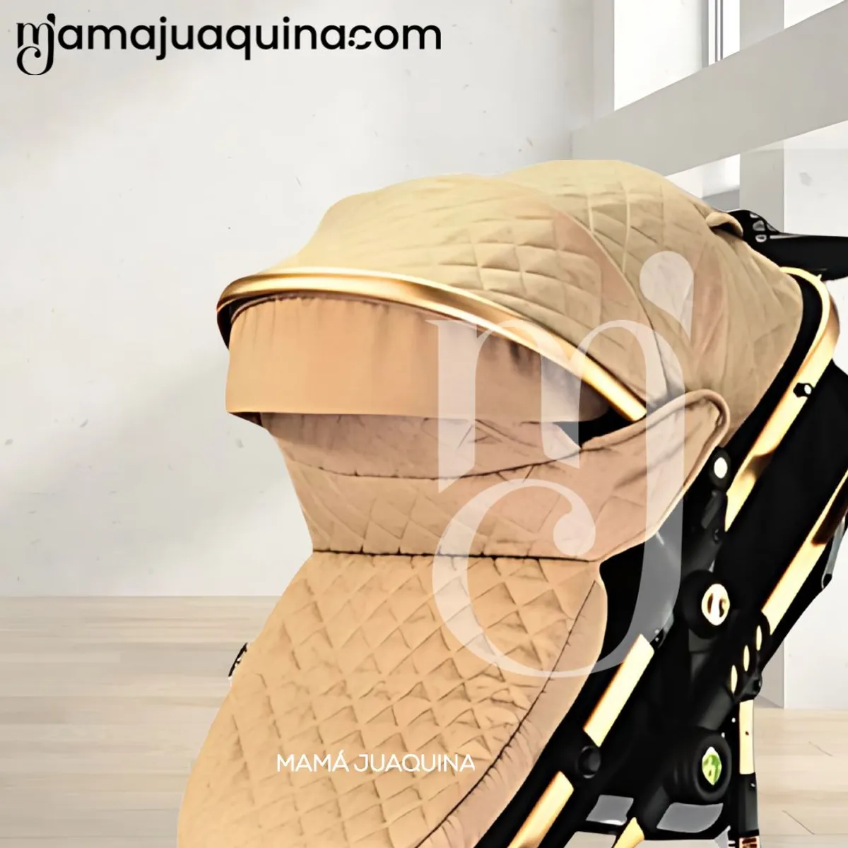 VOYAGE - Coche Travel System «THORINE» con Mochila de Lujo Beige