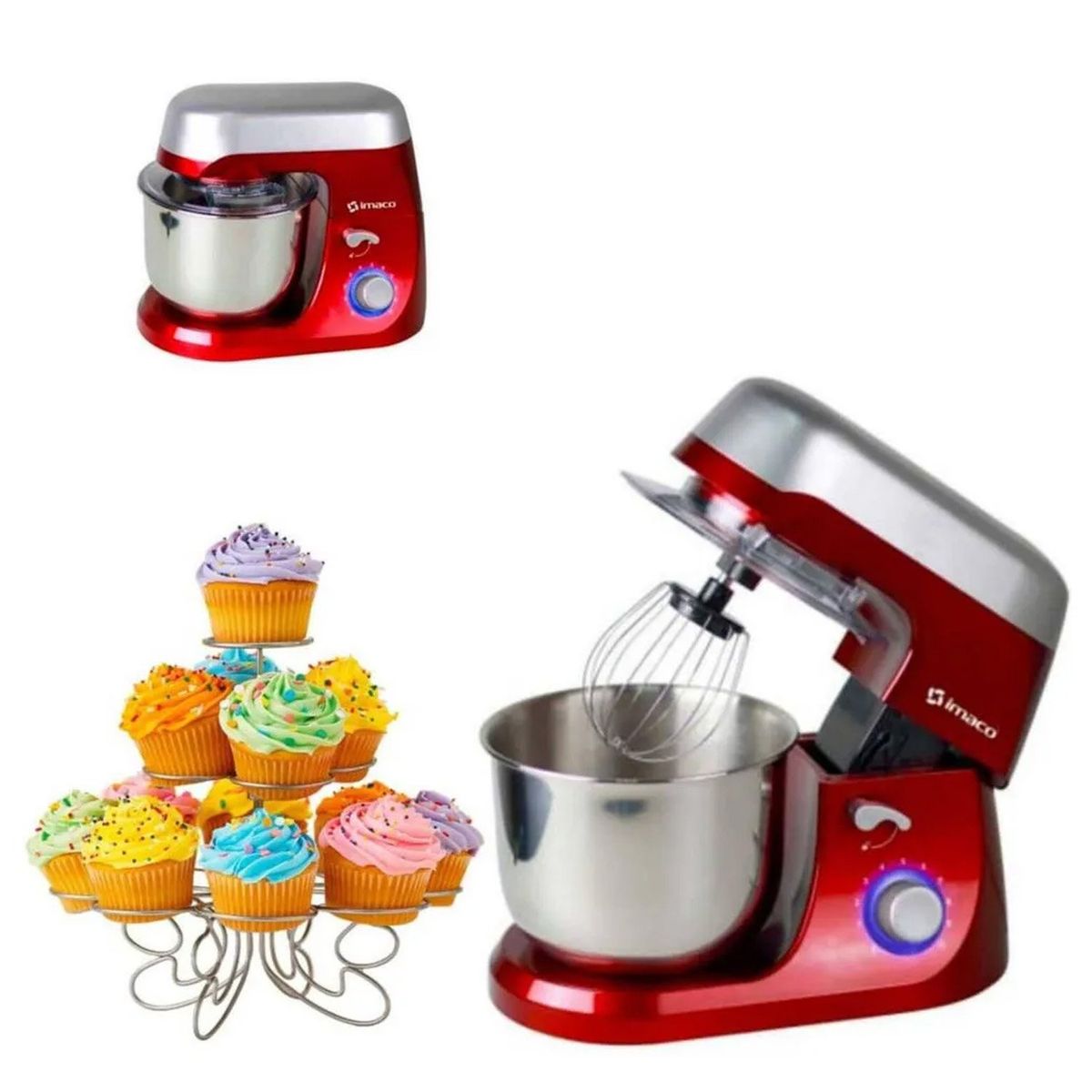 IMACO - Batidora Planetaria IMACO  Pedestal SM800P (rojo)