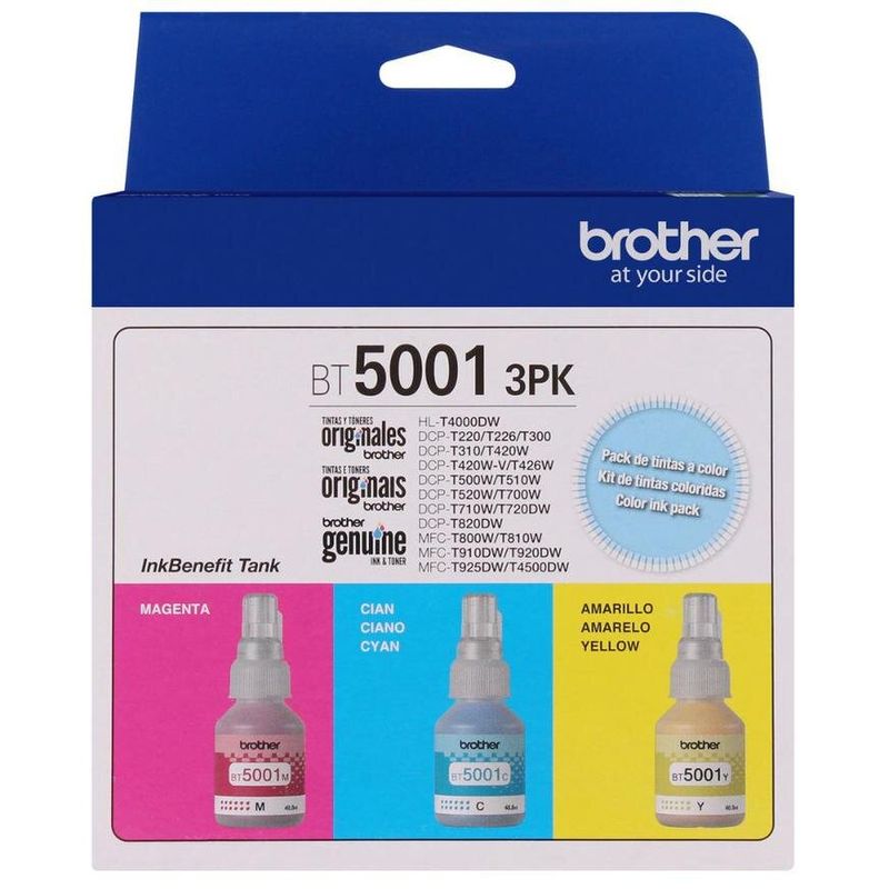 BROTHER - Tinta Brother Bt5001-3Pk Pack X 3 Und