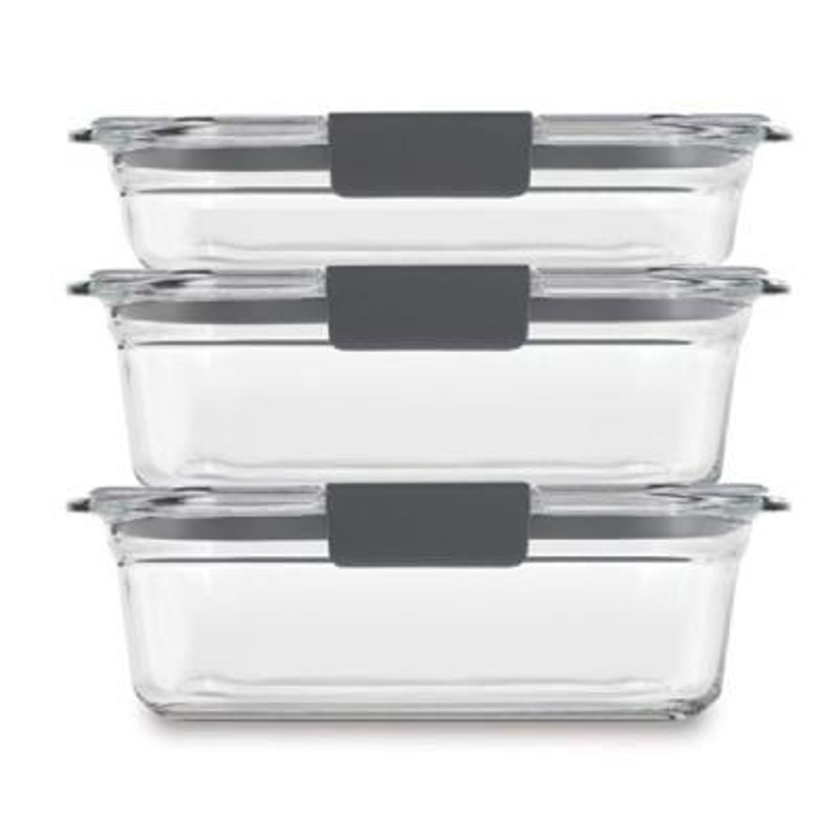 RUBBERMAID - Set de 3 herméticos de Vidrio Brilliance Verre Rubbermaid 2118304