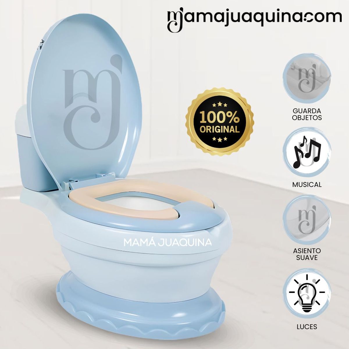 BABY HAPPY - Baño Interactivo para Niños «PUPPY» Blue