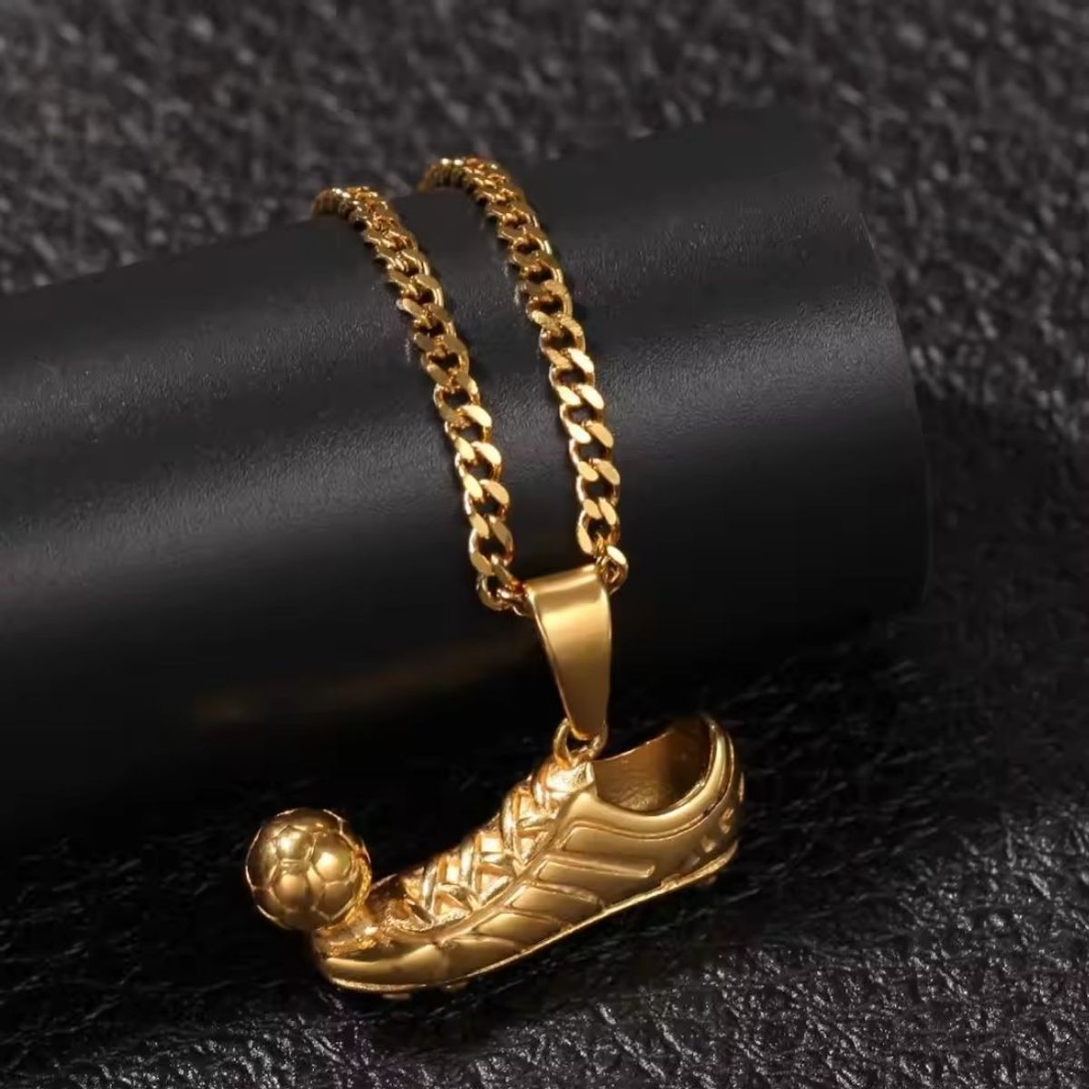 GENERICO - Collar Chimpum Futbol Acero Inoxidable Hombre