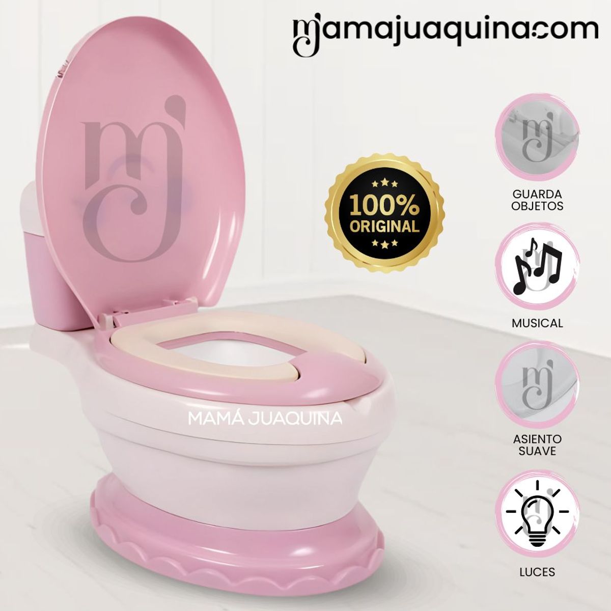BABY HAPPY - Baño Interactivo para Niños «PUPPY» Pink