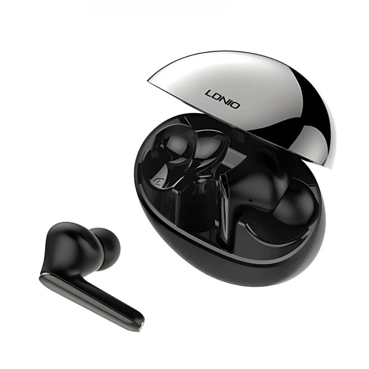 LDNIO - Auriculares Inalámbricos Earbuds T01 Audífonos Bluetooth Negro