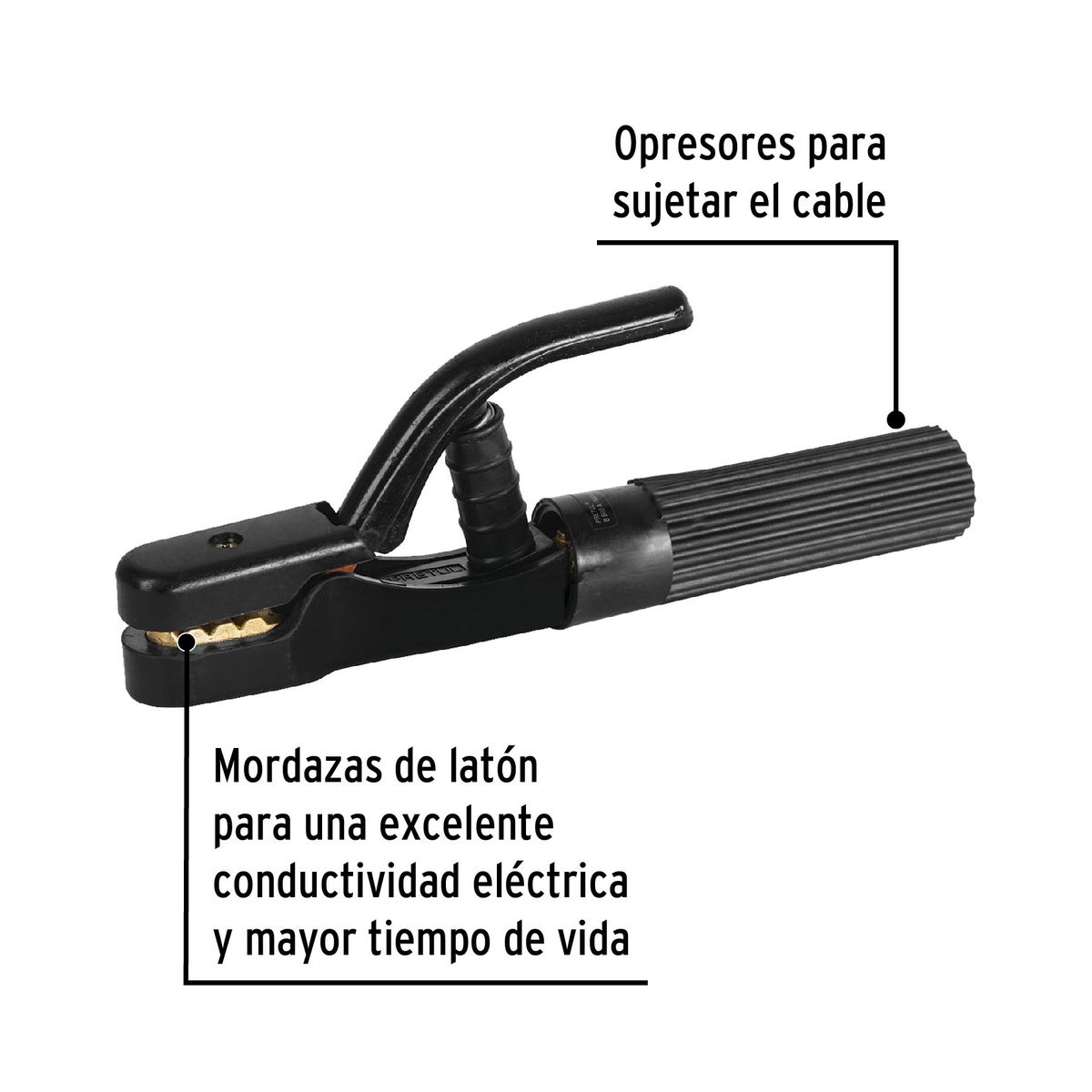 PRETUL - Pinza porta electrodo de 500 A, Pretul