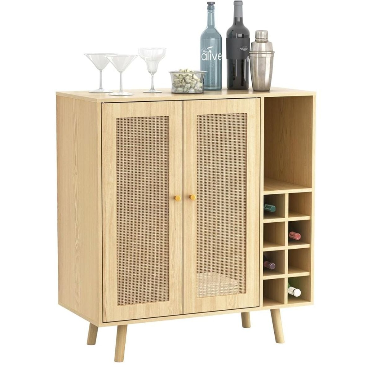 GENERICO - Mueble Aparador Bar con Ratan Romeh Duna Muebles Gaudi