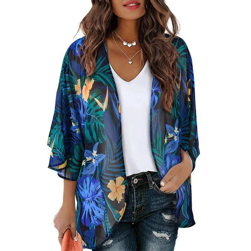 KAST PE - Kimono Capa mujer modelo Ranger con manga 3 4 - Talla SM