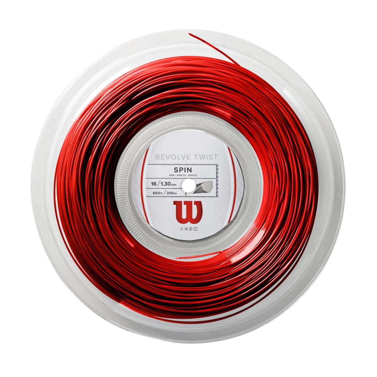 WILSON - Cuerda para Raqueta Revolve Twist 16 Rojo - Wilson