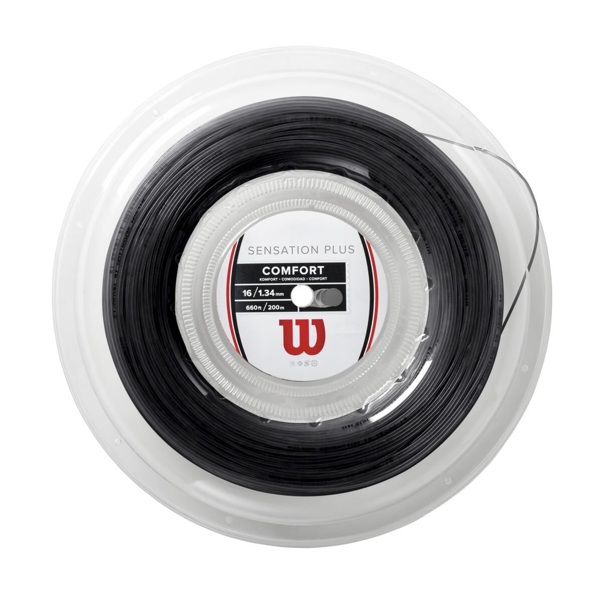 WILSON - Cuerda para Raqueta Sensation Plus 16 Negro - Wilson