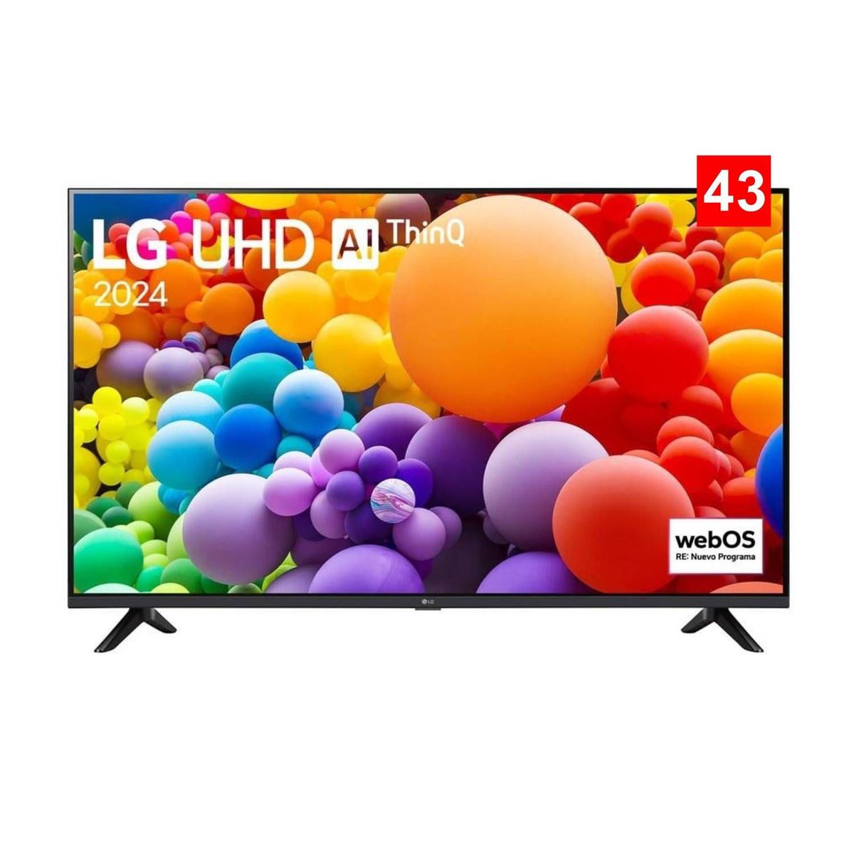 LG - Televisor LED LG 43 Smart 4K Alpha 5 Gen 7 43UT7300PSA 2024