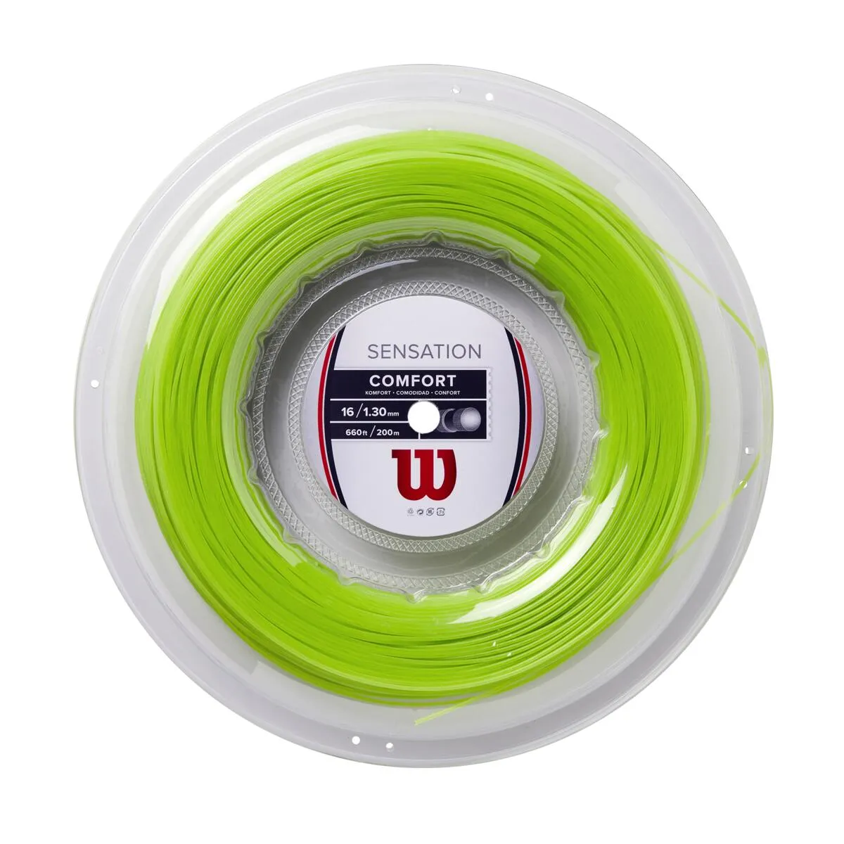 WILSON - Cuerda para Raqueta Sensation 16 Verde Neón - Wilson