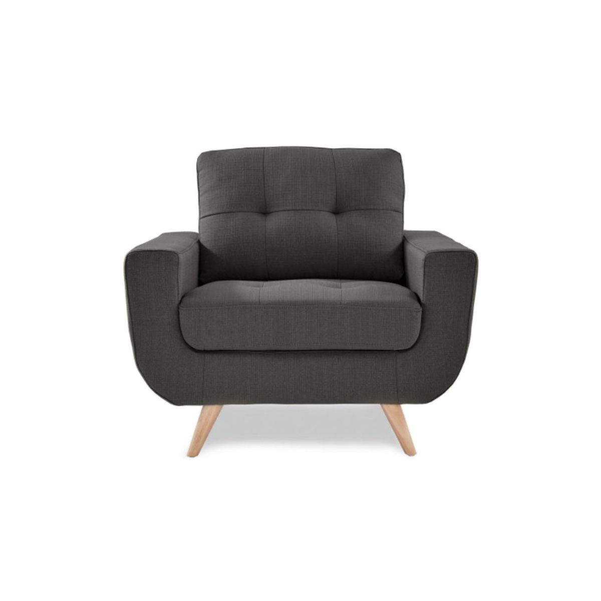 GENERICO - Sofá 1 Cuerpo Berlin - Gris Oscuro