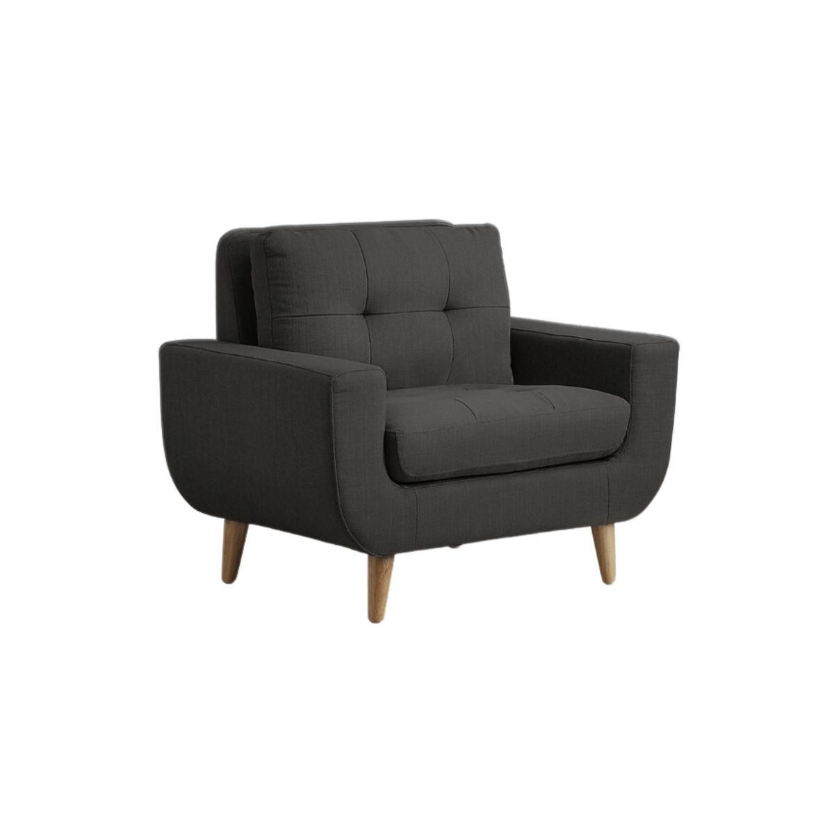 GENERICO - Sofá 1 Cuerpo Berlin - Gris Oscuro