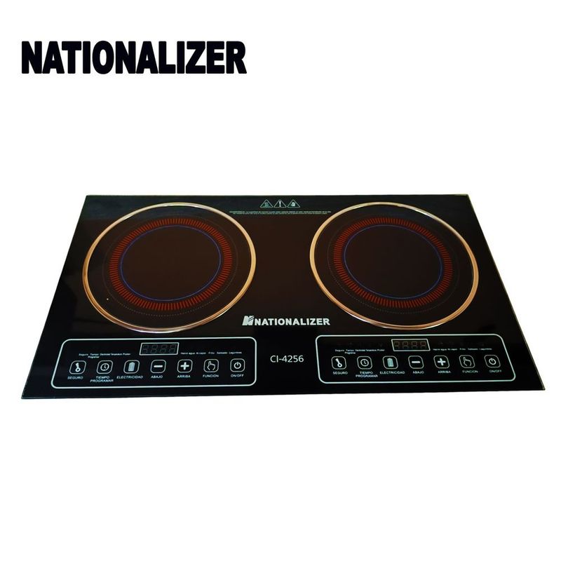 NATIONALIZER - Cocinas de inducción Nationalizer tactil doble hornilla