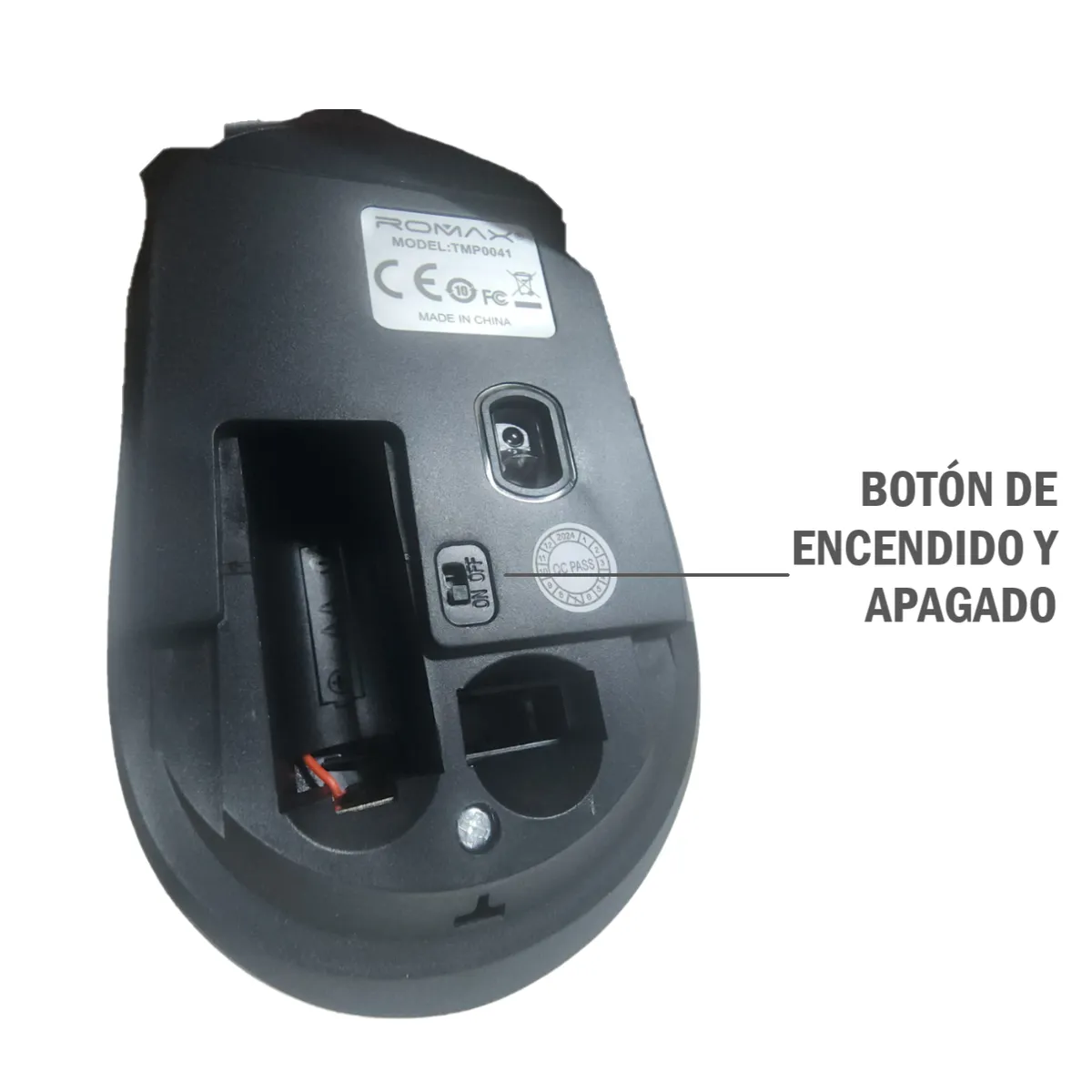 ROMAX - Mouse Inalámbrico ROMAX - Negro