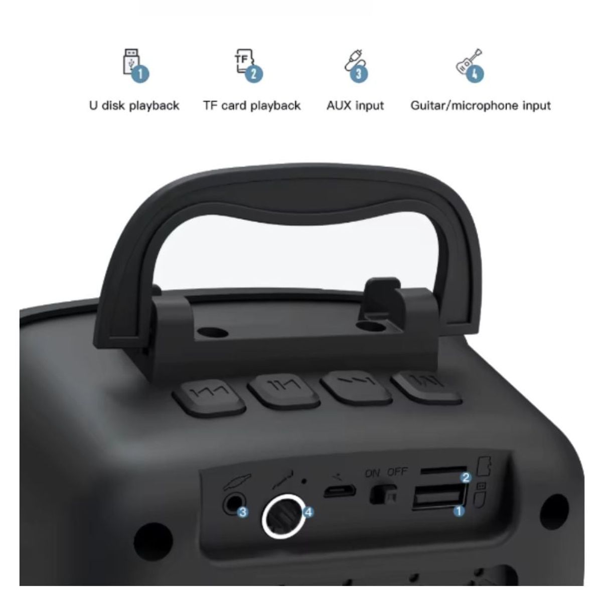 XO SIMPLE IS BEAUTY - Parlante Wireless Mini Altavoz Portatil Bluetooth Negro XO-F29