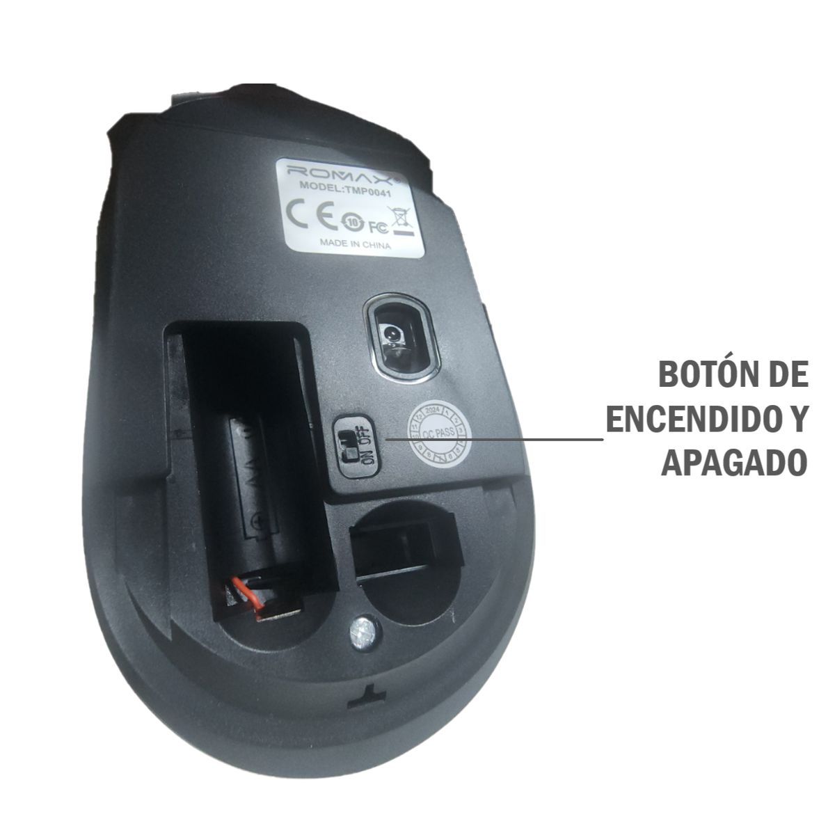 ROMAX - Mouse Inalámbrico ROMAX Negro