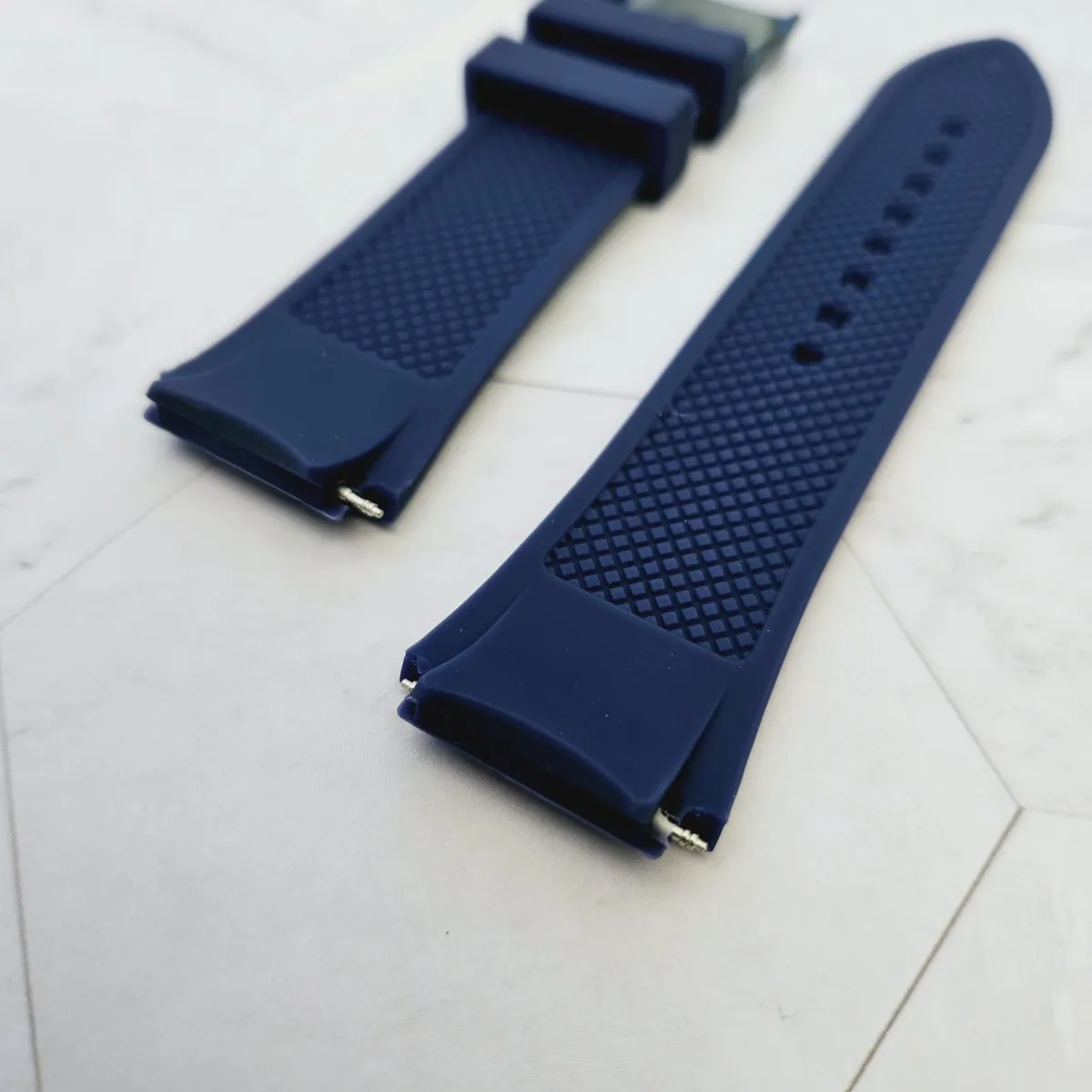 GENERICO - Correa Silicona para Reloj GUESS W0247G3 - W0040G3 - W0040G7 - Azul