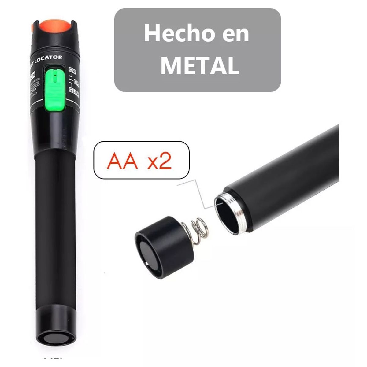 GENERICO - VFL PEN LASER LOCALIZADOR FALL-AS CABLE TEST PROBADOR FIBRA OPTICA