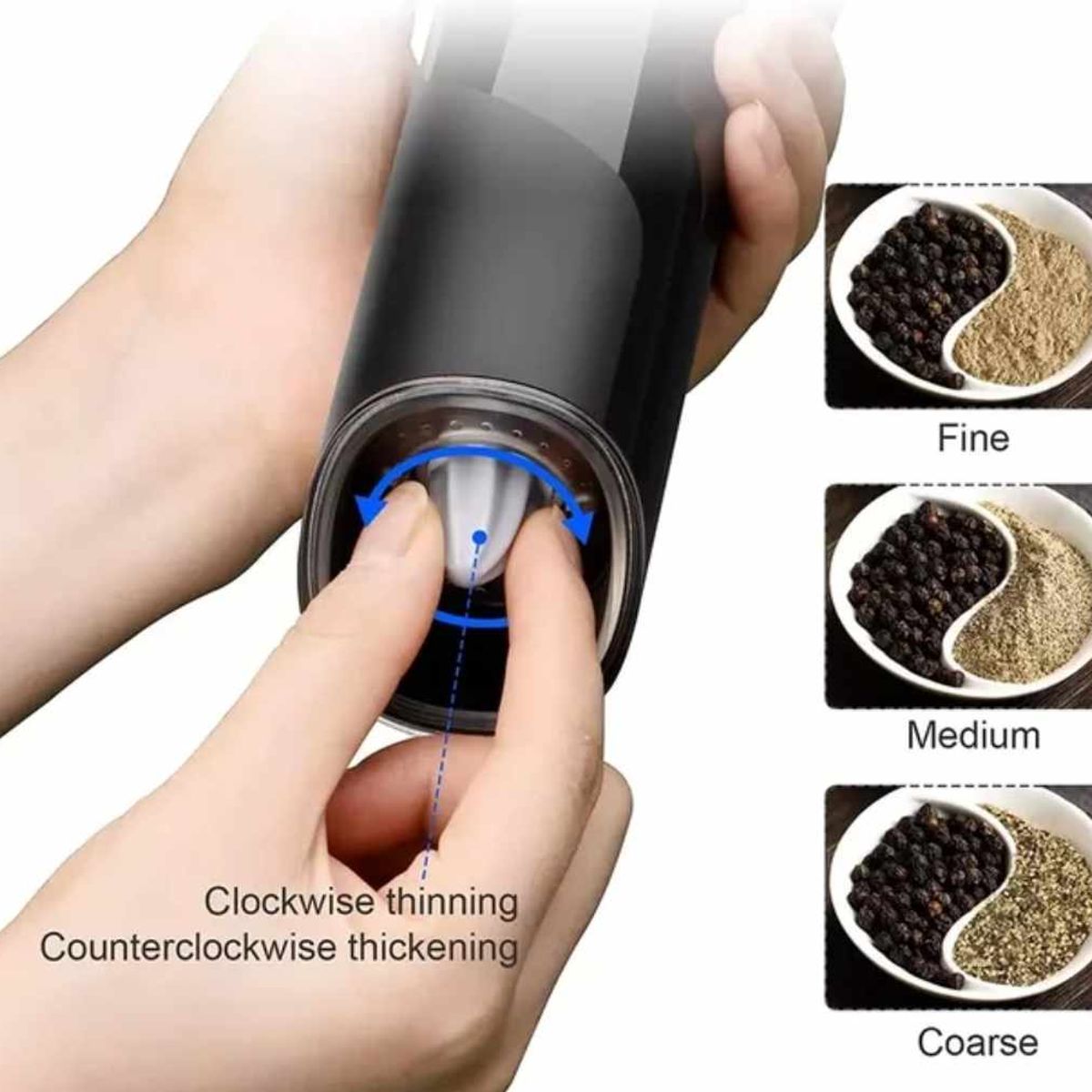 GENERICO - Picadora de Granos Grinder Electrico Molinillo Portatil a Bateria