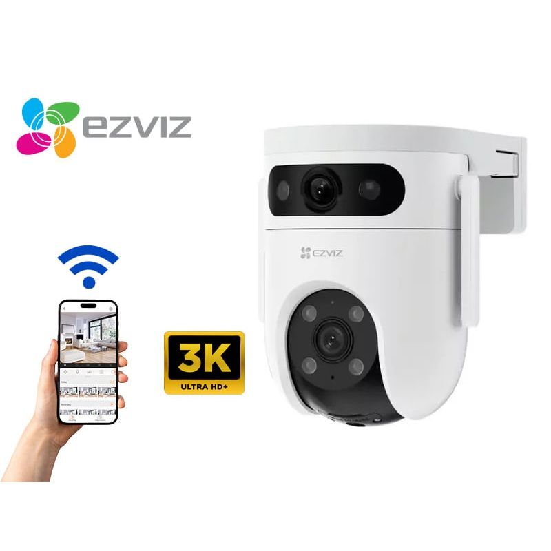 EZVIZ - Cámara de seguridad para exteriores H9C Dual 3K - Ezviz