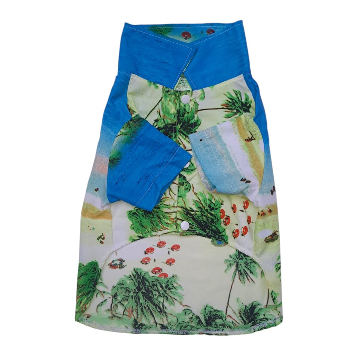 PRETTY CAN - Camisa para Bulldog inglés - Amarillo/Celeste -Talla 3