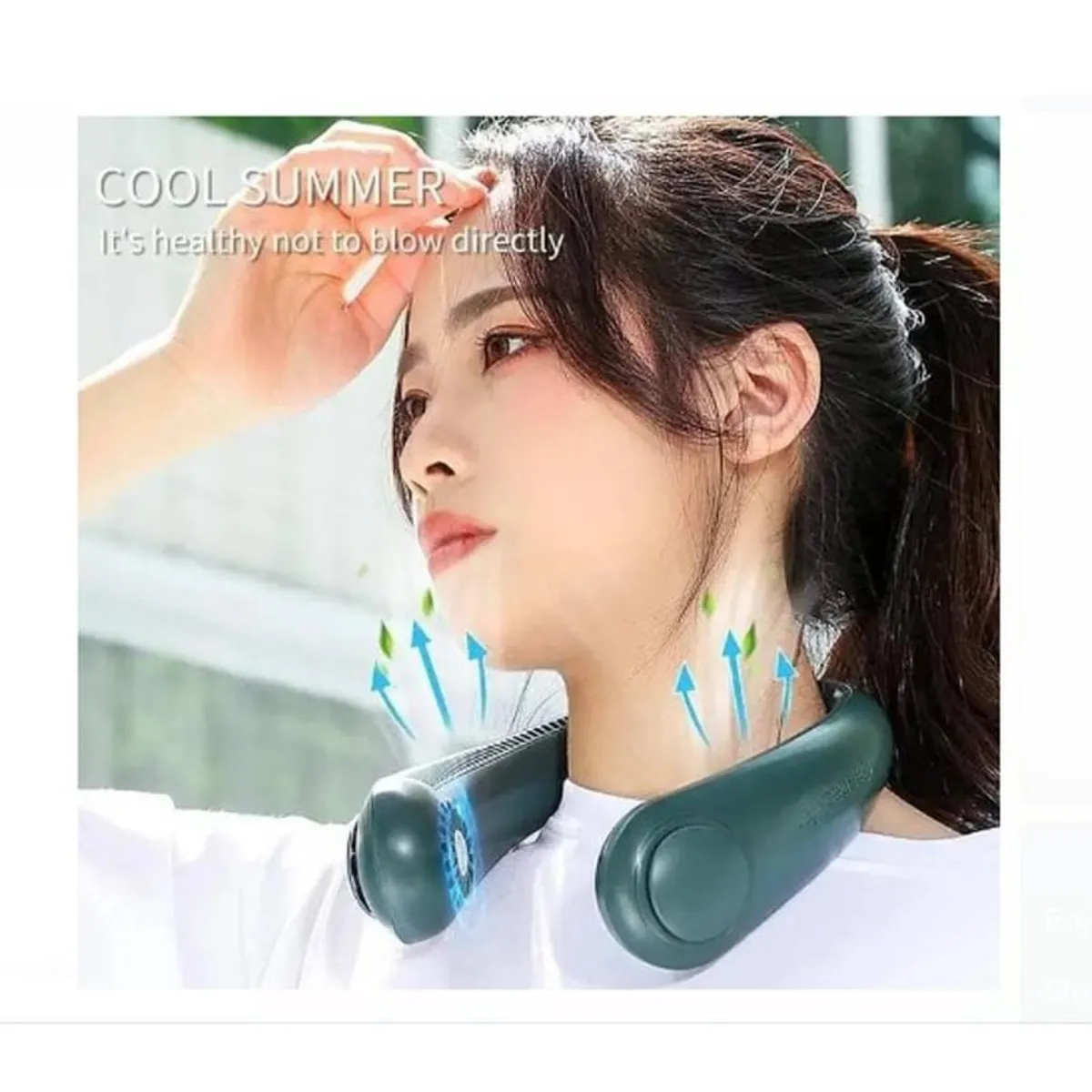 OEM - Mini Ventilador Cuello Portátil 3 niveles Recargable Multicolor