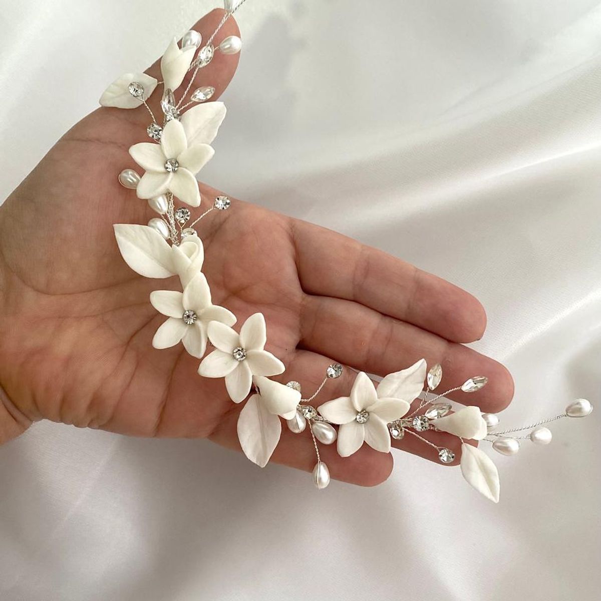 GENERICO - TOCADO TIARA ACCESORIO PARA NOVIA