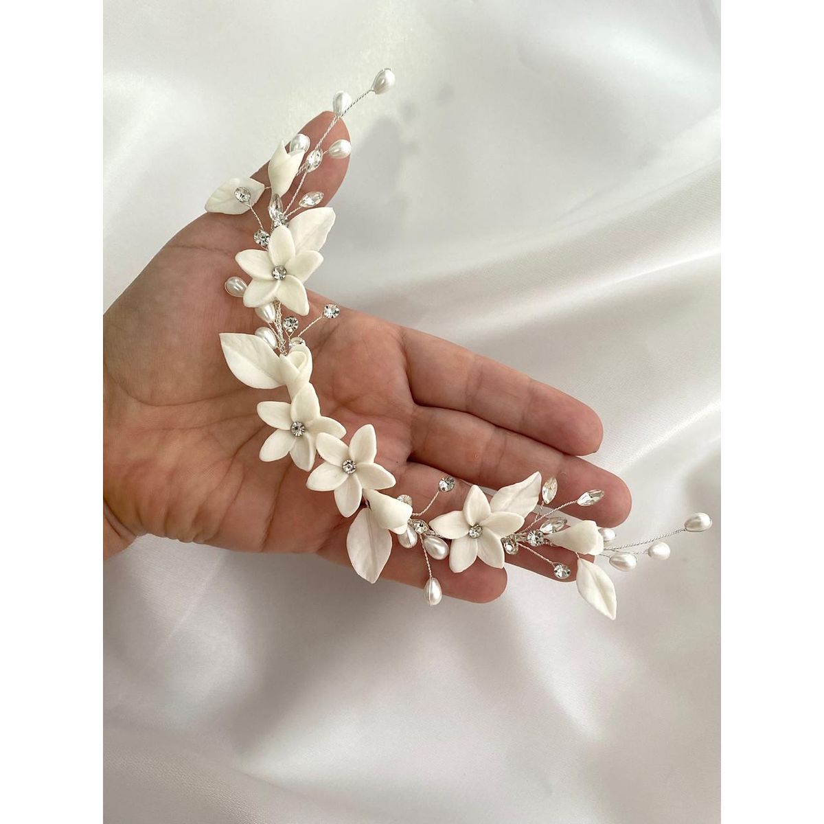 GENERICO - TOCADO TIARA ACCESORIO PARA NOVIA