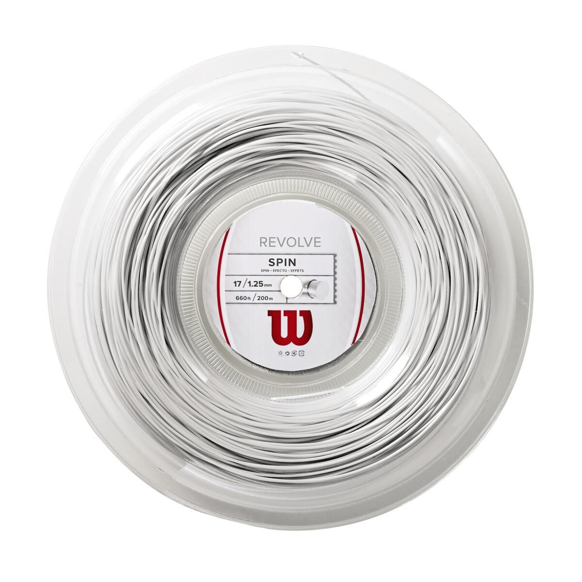 WILSON - Cuerda para Raqueta Revolve 17 Blanco - Wilson