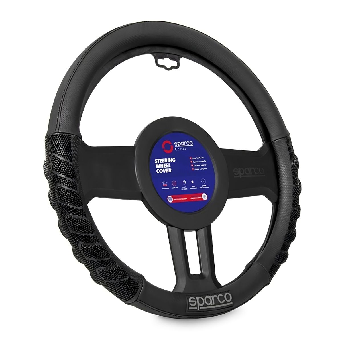SPARCO - Cubre Volante Negro para Auto SPS101BK