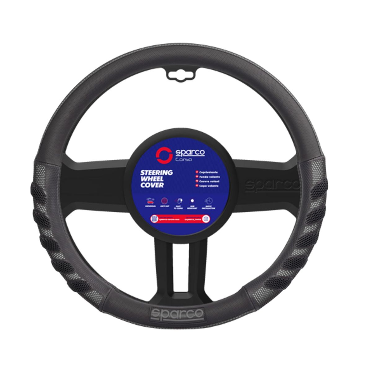 SPARCO - Cubre Volante Negro para Auto SPS101BK